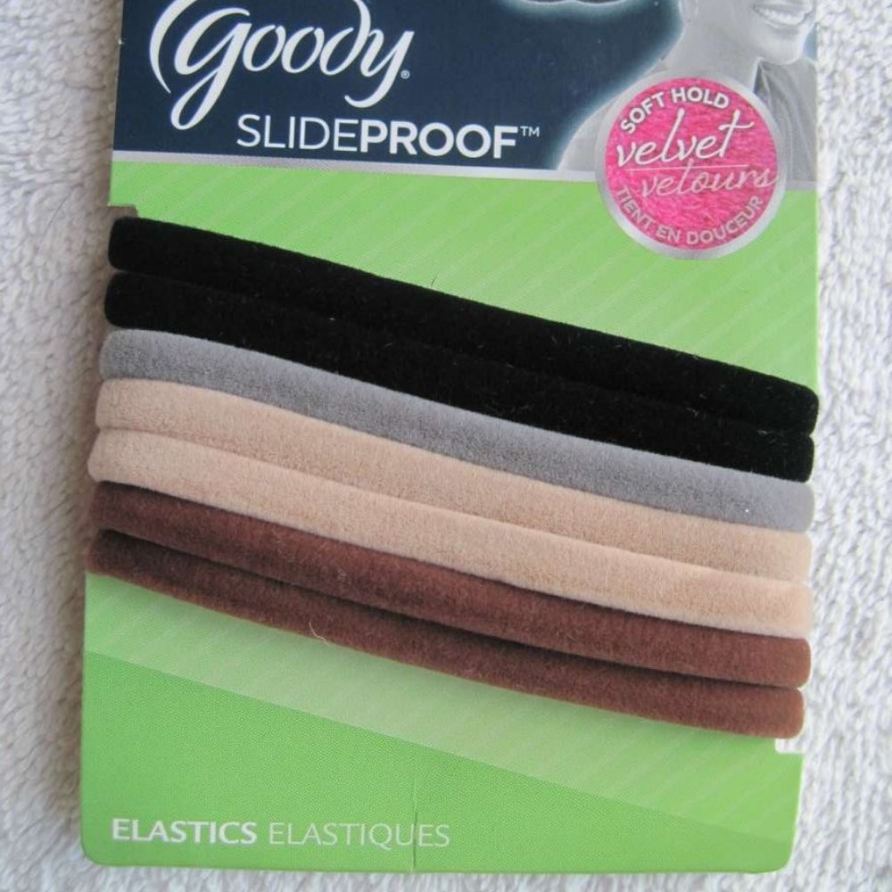 Goody Velvet Secure Elastic Hair Band Ponytailers